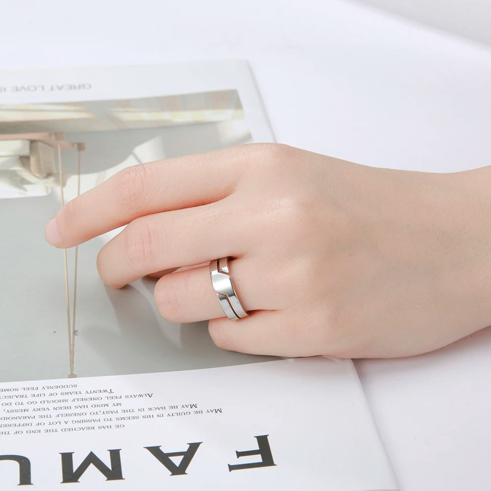 Bague Minimaliste en Acier Inoxydable – Élégance Intemporelle