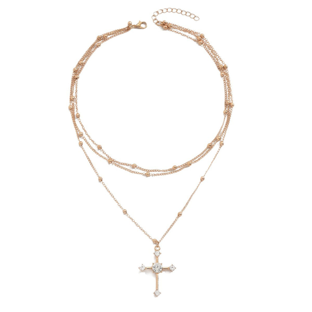 Collier Croix Diamant Élégance