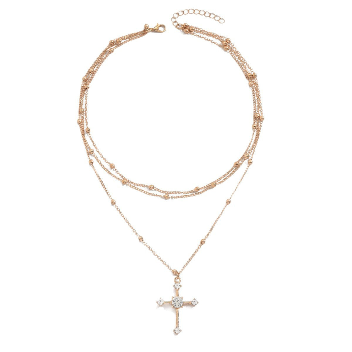 Collier Croix Diamant Élégance