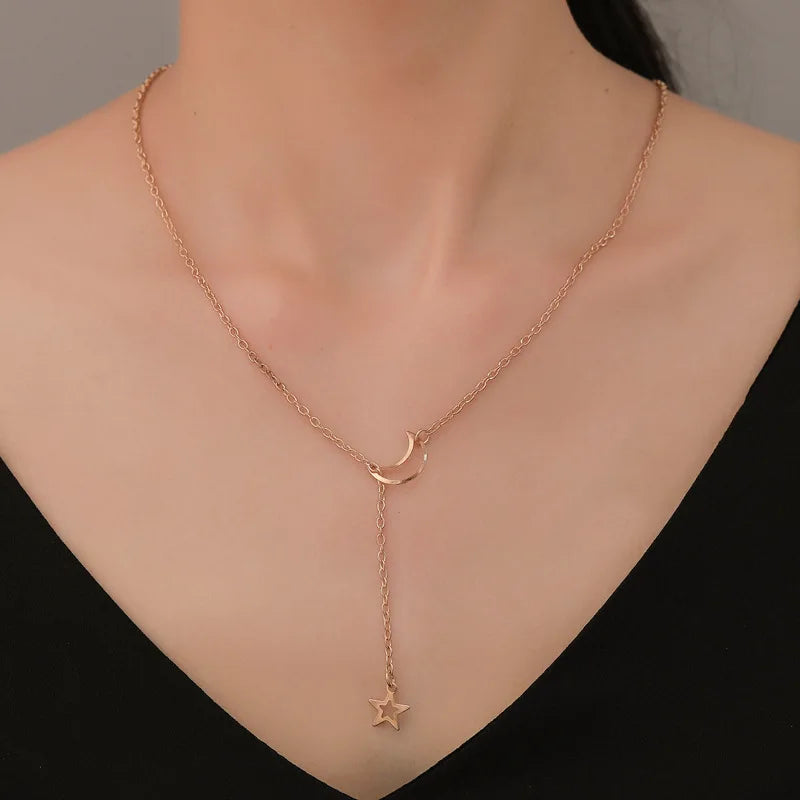 Collier Lune & Étoile Élégance