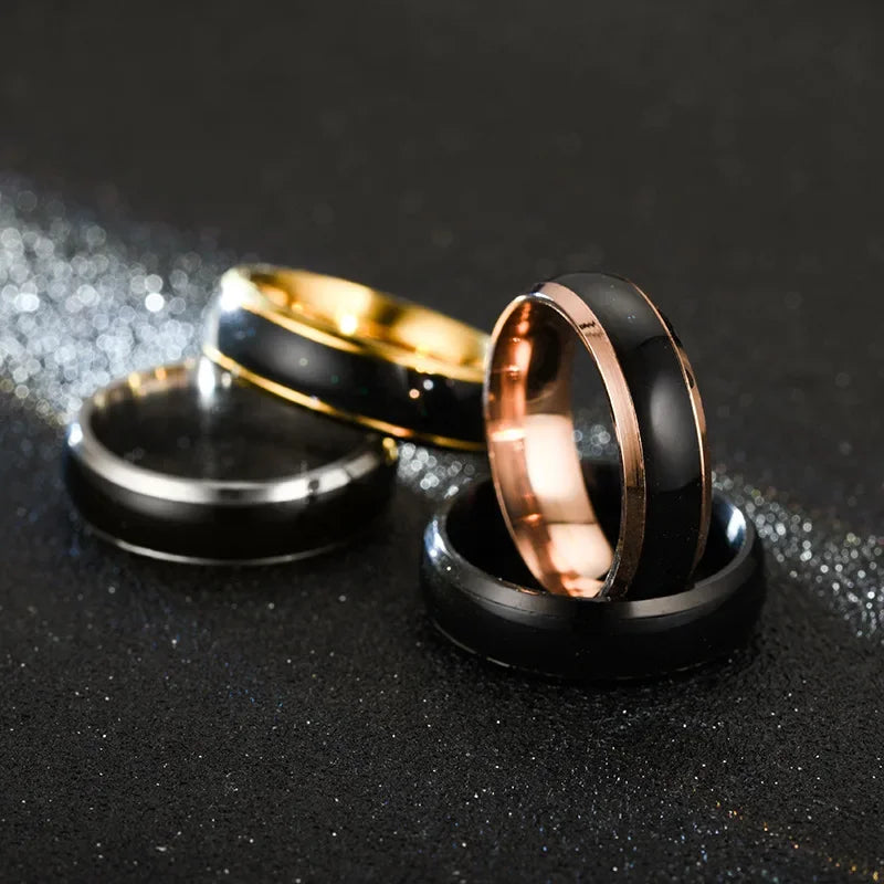 Bague Thermochromique en Acier Inoxydable – Change de couleur avec la température