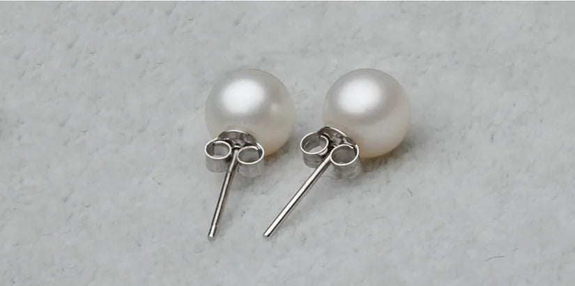 Boucles d’Oreilles Perles Classiques en Argent 925