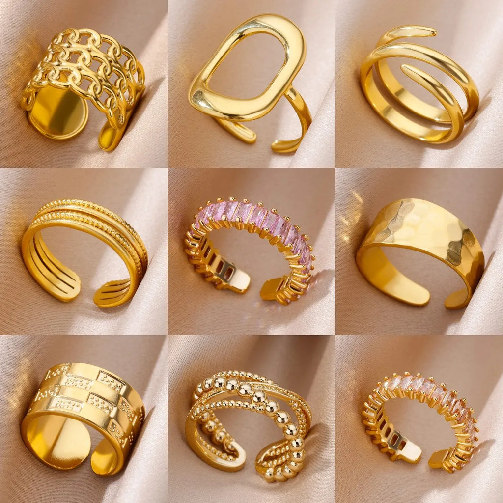 Bague Luxe en Acier Inoxydable 316L