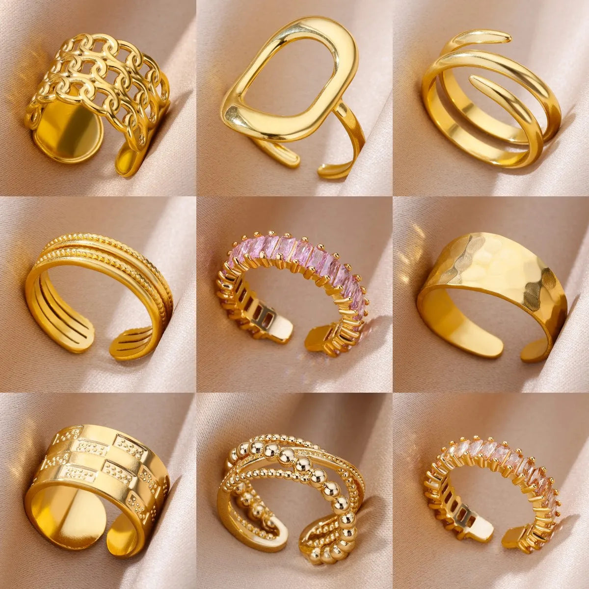 Bague Luxe en Acier Inoxydable 316L
