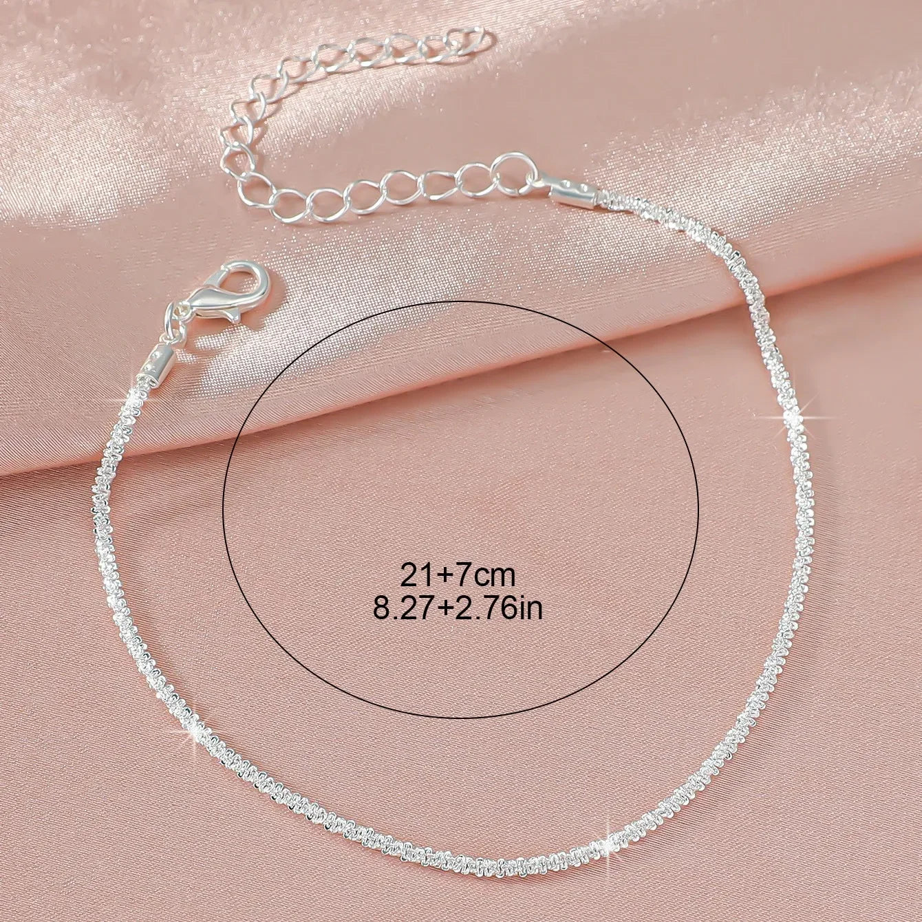 Chevillère élégante en zircon pour femme