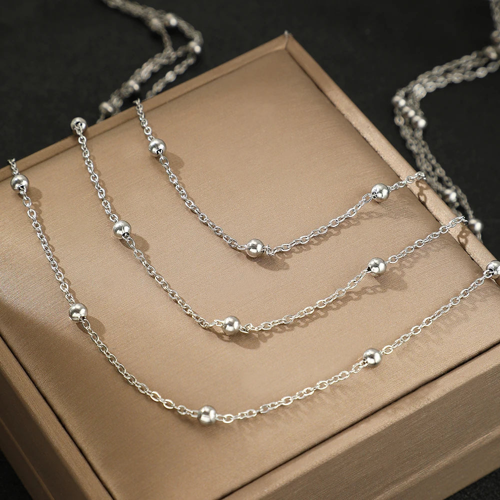 Collier Élégance Doré – Acier Inoxydable