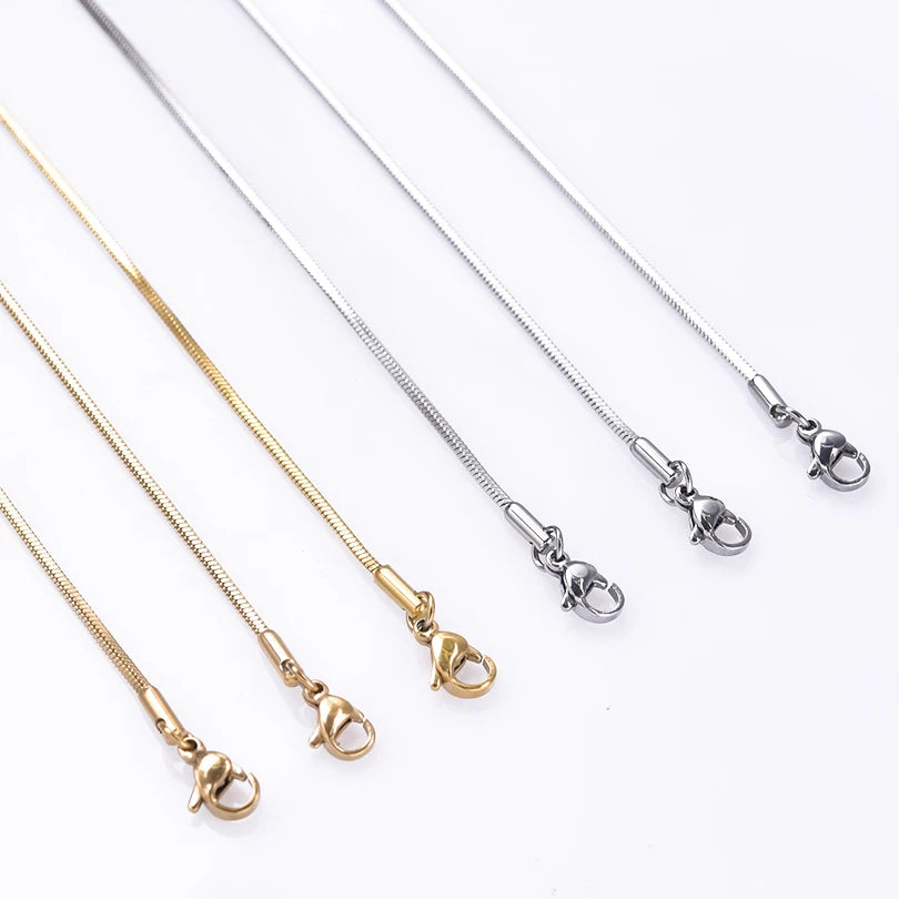 Collier Chaîne Serpent en Acier Inoxydable 316L