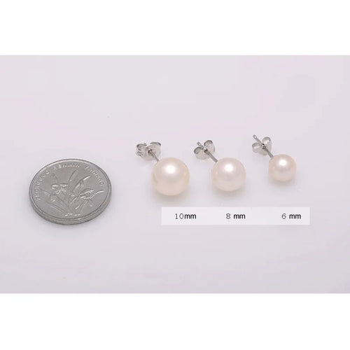 Boucles d’Oreilles Perles Classiques en Argent 925