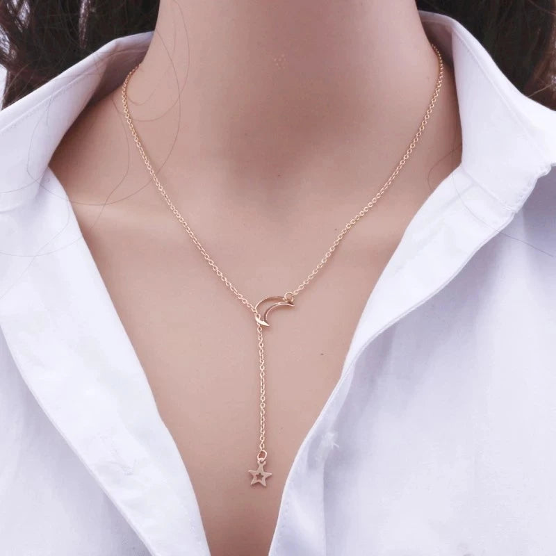 Collier Lune & Étoile Élégance